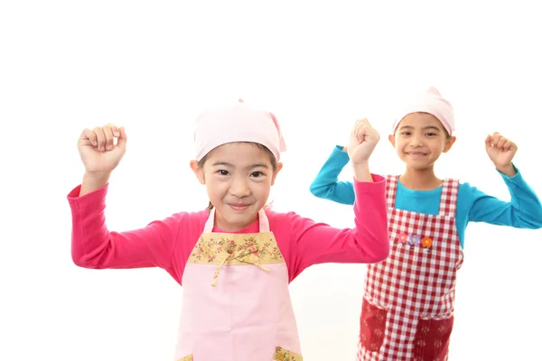 Girls cleaning — Stock Photo, Image