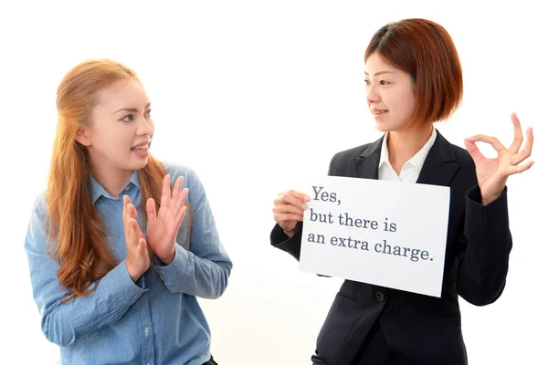 Insegnante di inglese con studente — Foto Stock