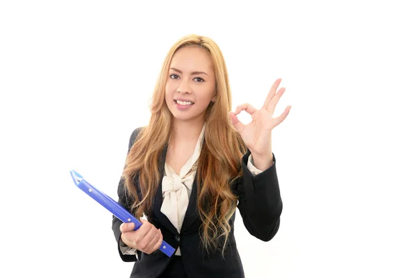 Smiling business woman — Stock Photo, Image