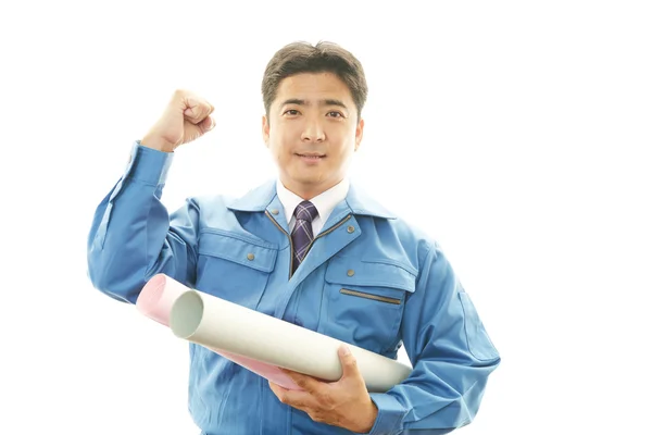 Smiling Worker — Stock Photo, Image