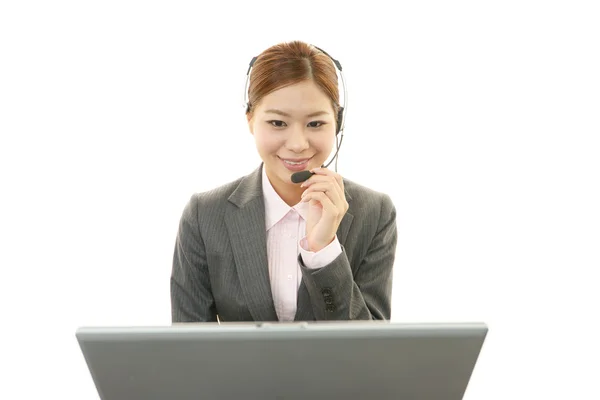 Mujer de negocios sonriente — Foto de Stock