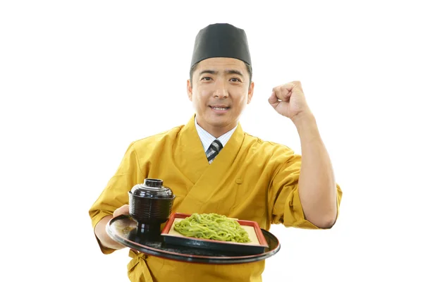 一个日本厨师的肖像 — 图库照片