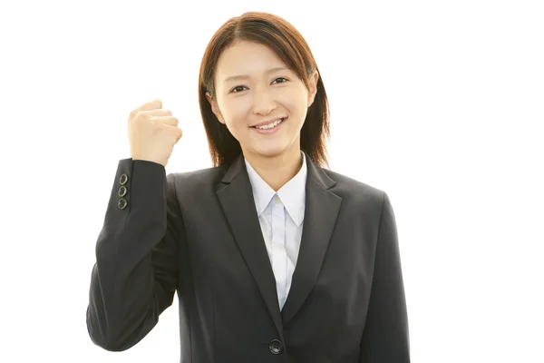 Mujer de negocios sonriente — Foto de Stock