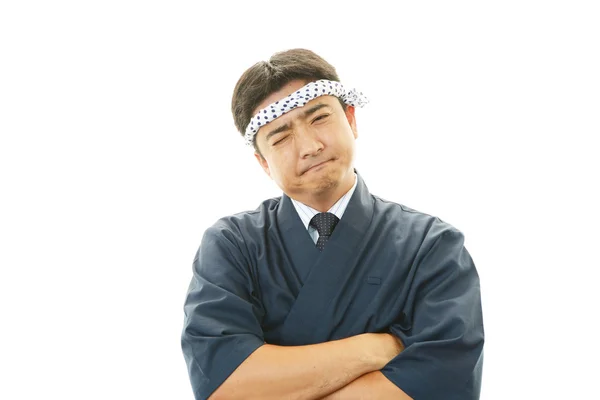 Tired Asian cook — Stock Photo, Image