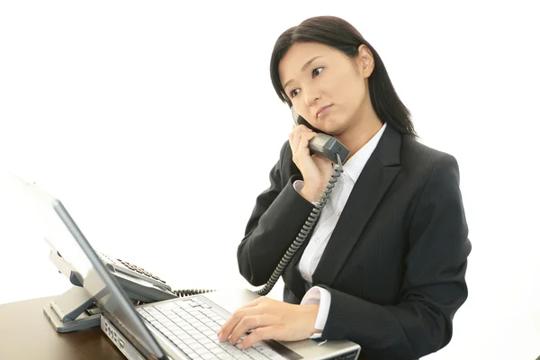 Depressed business woman. — Stock Photo, Image