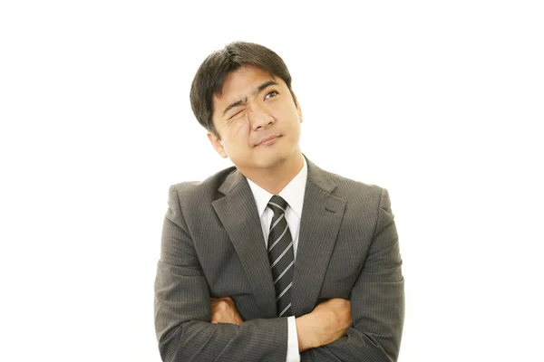 Asijské podnikatel v depresi. — Stock fotografie