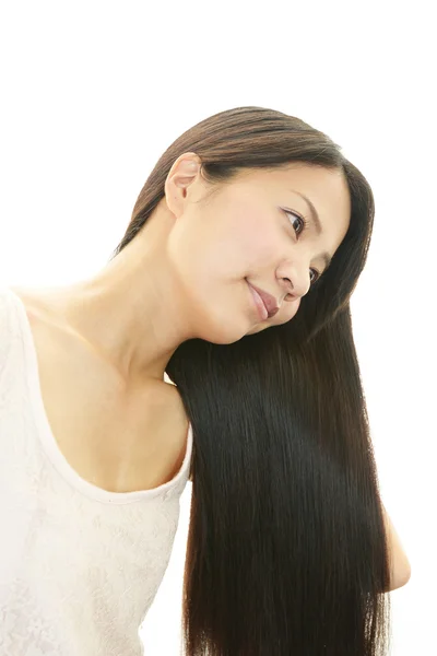 Young woman with beautiful hair — Stock Photo, Image