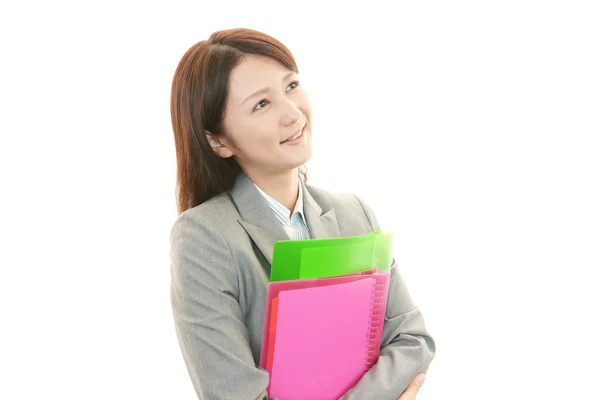 Retrato de una joven empresaria — Foto de Stock