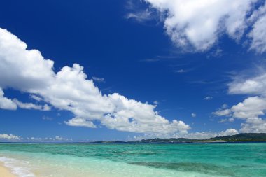 Okinawa güzel bir plaj