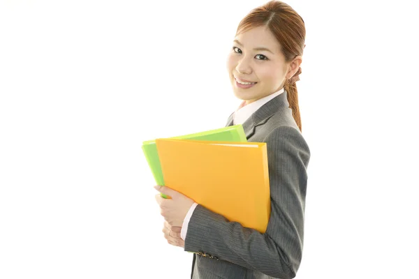 Mujer de negocios sonriente — Foto de Stock