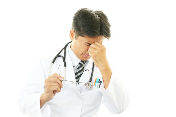 Tired doctor — Stock Photo, Image