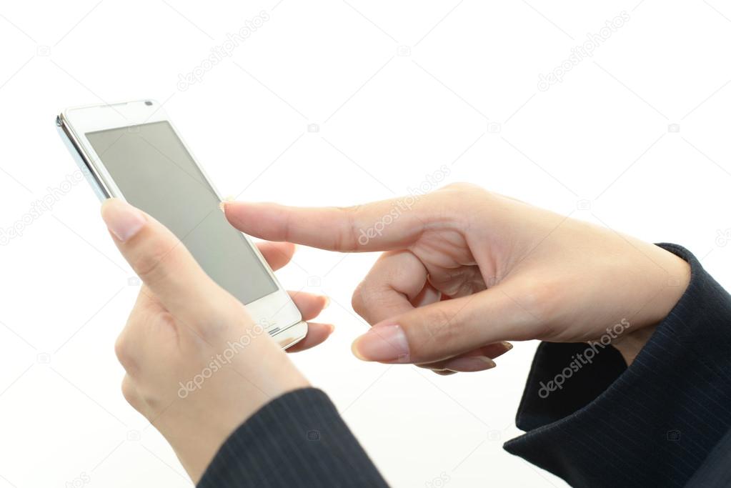 Holding a mobile phone