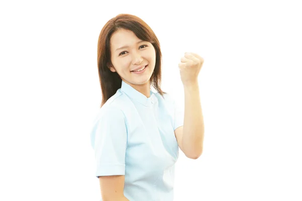 Усміхнене жіночий медсестри — стокове фото