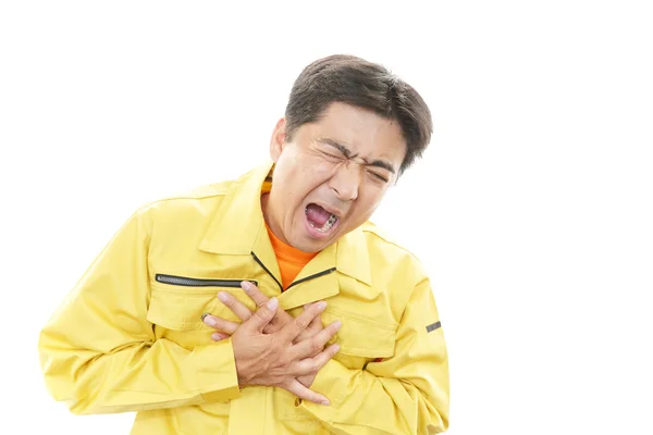 Man having a heart attack — Stock Photo, Image