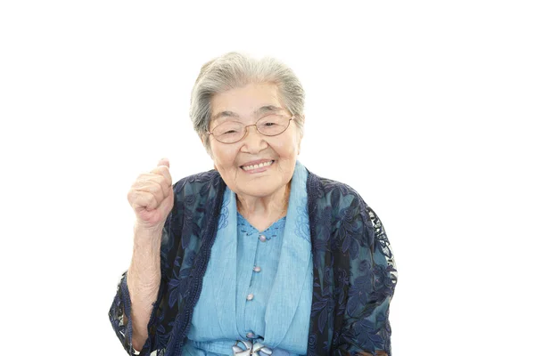 Mujer vieja sonriente —  Fotos de Stock