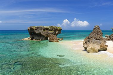 Okinawa güzel bir plaj