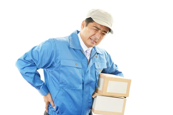 Portrait of tired worker — Stock Photo, Image