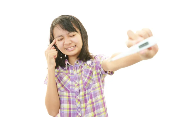 Girl with a bad cold — Stock Photo, Image