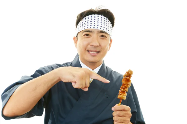 Retrato de un cocinero asiático — Foto de Stock