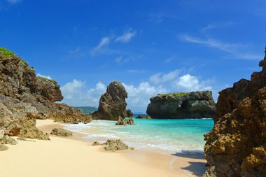 Okinawa güzel bir plaj