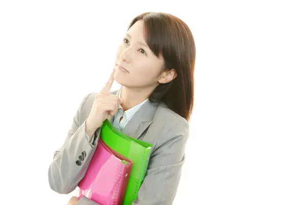 Depressed business woman — Stock Photo, Image