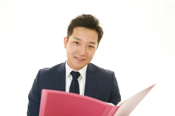 Smiling Asian businessman — Stock Photo, Image