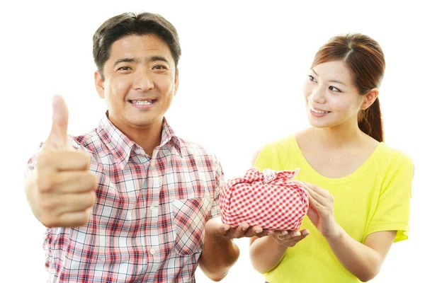 Smiling husband and wife — Stock Photo, Image