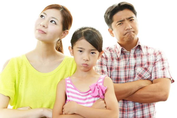 Angry family — Stock Photo, Image