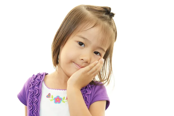 Happy little Asian girl smile — Stock Photo, Image