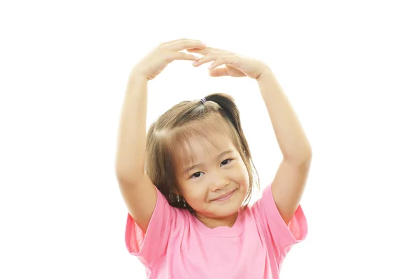 Happy Asian girl smile on her face — Stock Photo, Image