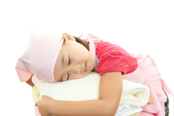 Tired little girl — Stock Photo, Image