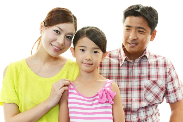 Lachend samen en gelukkige familie — Stockfoto