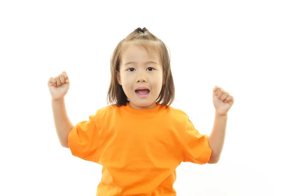 Feliz pouco ásia menina sorriso — Fotografia de Stock