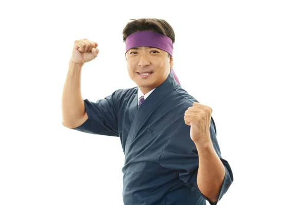 Portrait of an Asian waiter — Stock Photo, Image