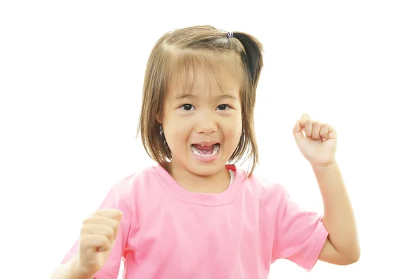 Feliz pouco ásia menina sorriso — Fotografia de Stock