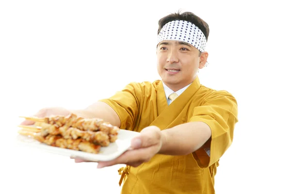 Retrato de un cocinero asiático — Foto de Stock