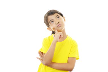 huzursuz bir görünüm, bir kız