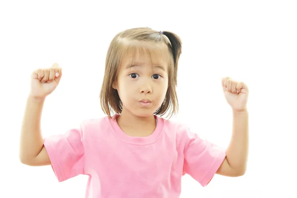 Glücklich asiatische Mädchen Lächeln auf Ihr Gesicht — Stockfoto