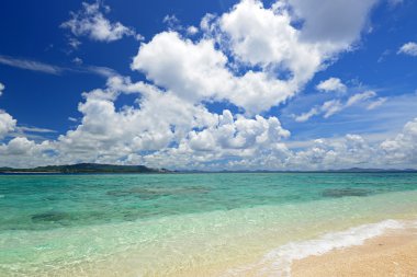 Okinawa güzel bir plaj