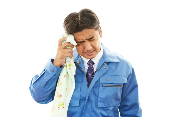 Retrato del trabajador cansado — Foto de Stock