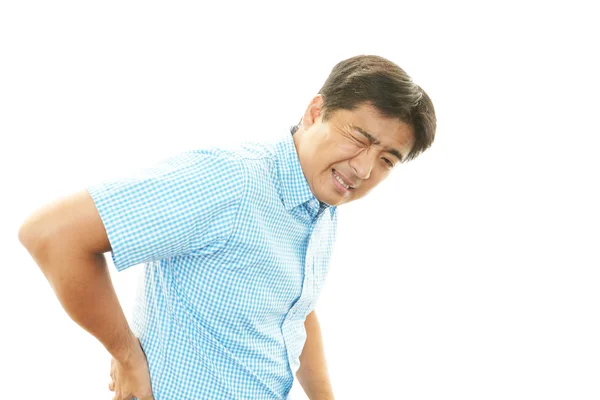 Man having back pain — Stock Photo, Image