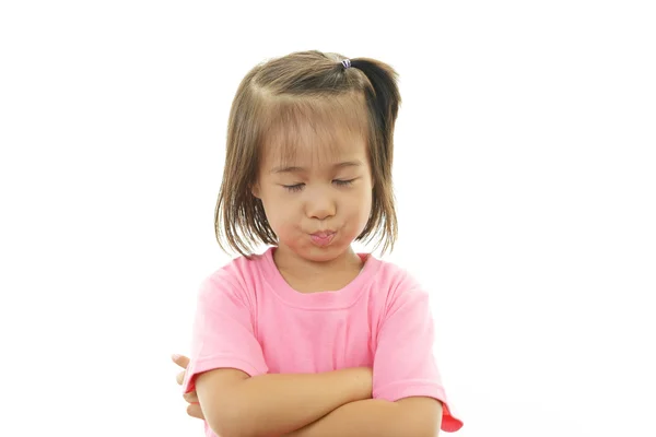 Little girl gets mad — Stock Photo, Image