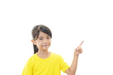 Asyalı kız işaret