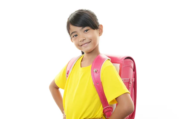 Portréja egy ázsiai iskoláslány — Stock Fotó