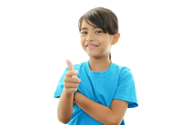 Sorrindo menina asiática — Fotografia de Stock