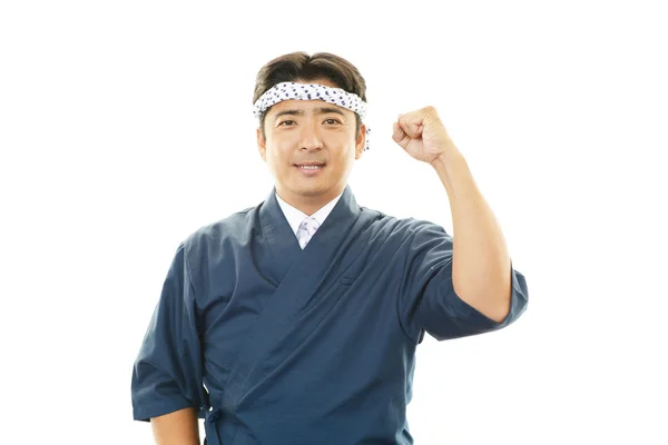 Smiling Asian chef — Stock Photo, Image