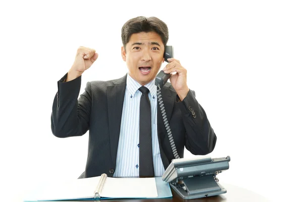 Businessman enjoying success — Stock Photo, Image