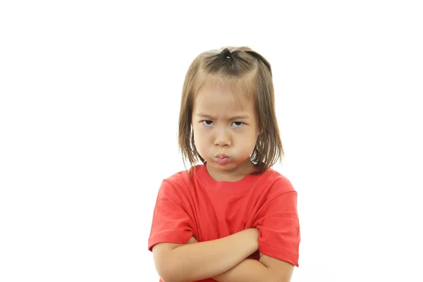 Little girl gets mad — Stock Photo, Image