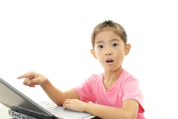 Girl with Notebook — Stock Photo, Image