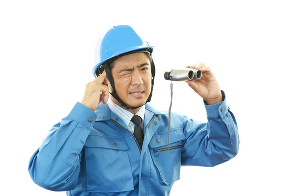 Portrait of tired worker — Stock Photo, Image